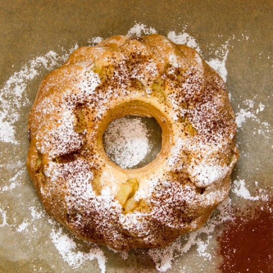 Rezeptbild: Apfel-Biskuit-Kuchen