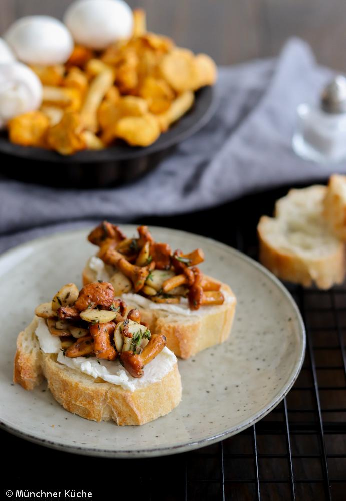 Rezeptbild: Bruschetta mit Pilzen