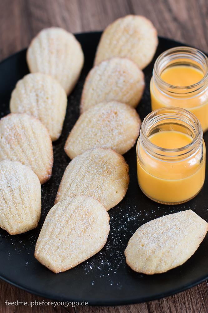 Rezeptbild: Eierlikör-Madeleines mit brauner Butter und Vanille