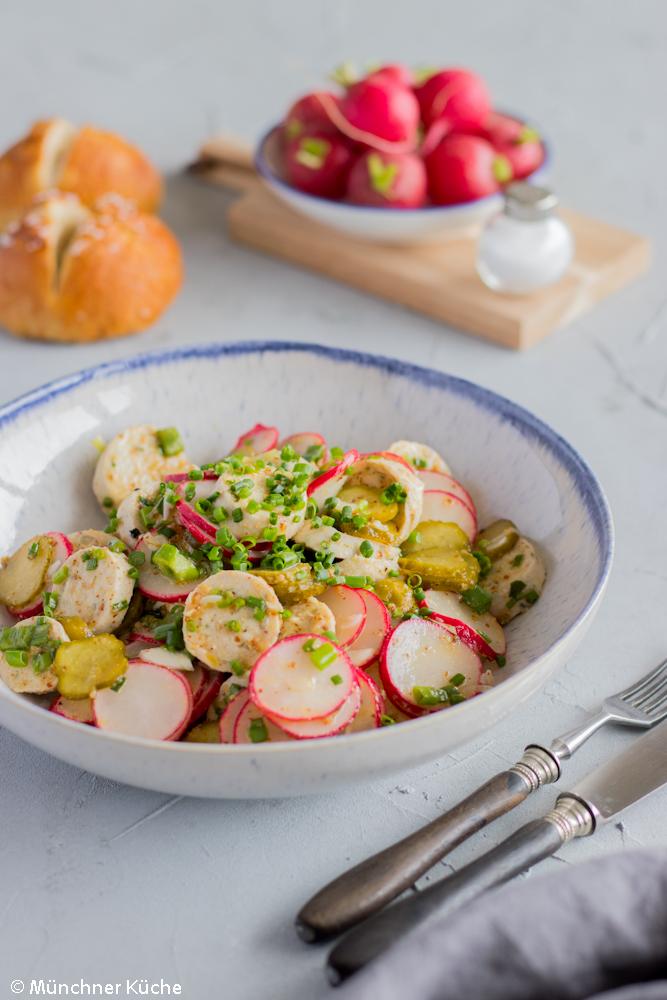 Rezeptbild: Weißwurstsalat mit Radieschen