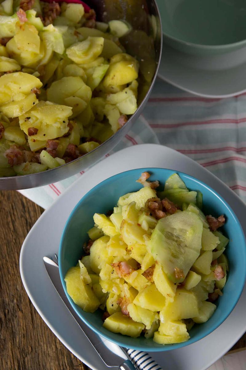Rezeptbild: Gurken Speck Kartoffelsalat