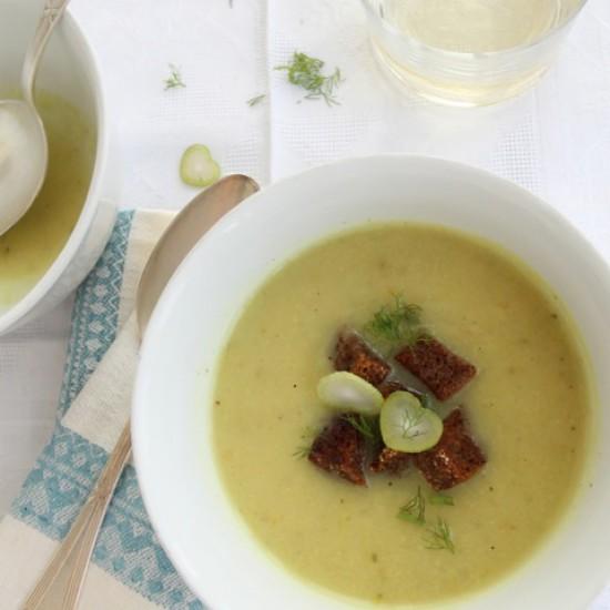 Rezeptbild: Fenchel-Käse-Suppe