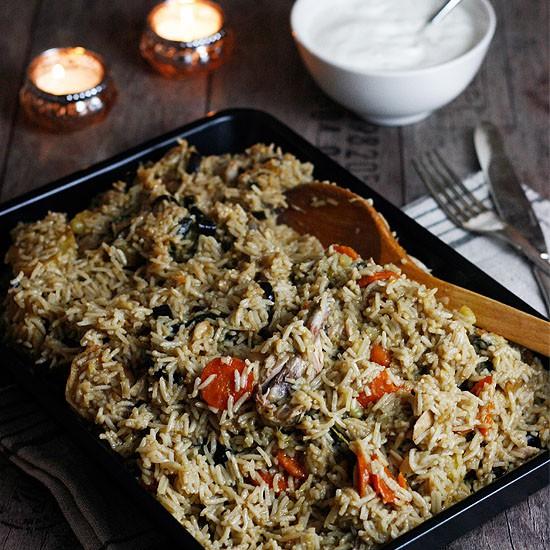 Rezeptbild: Makluba - orientalisches Reisgericht