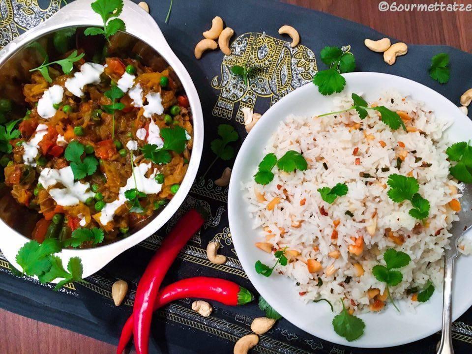 Rezeptbild: Baingan Bharta - ein indisches Auberginengericht