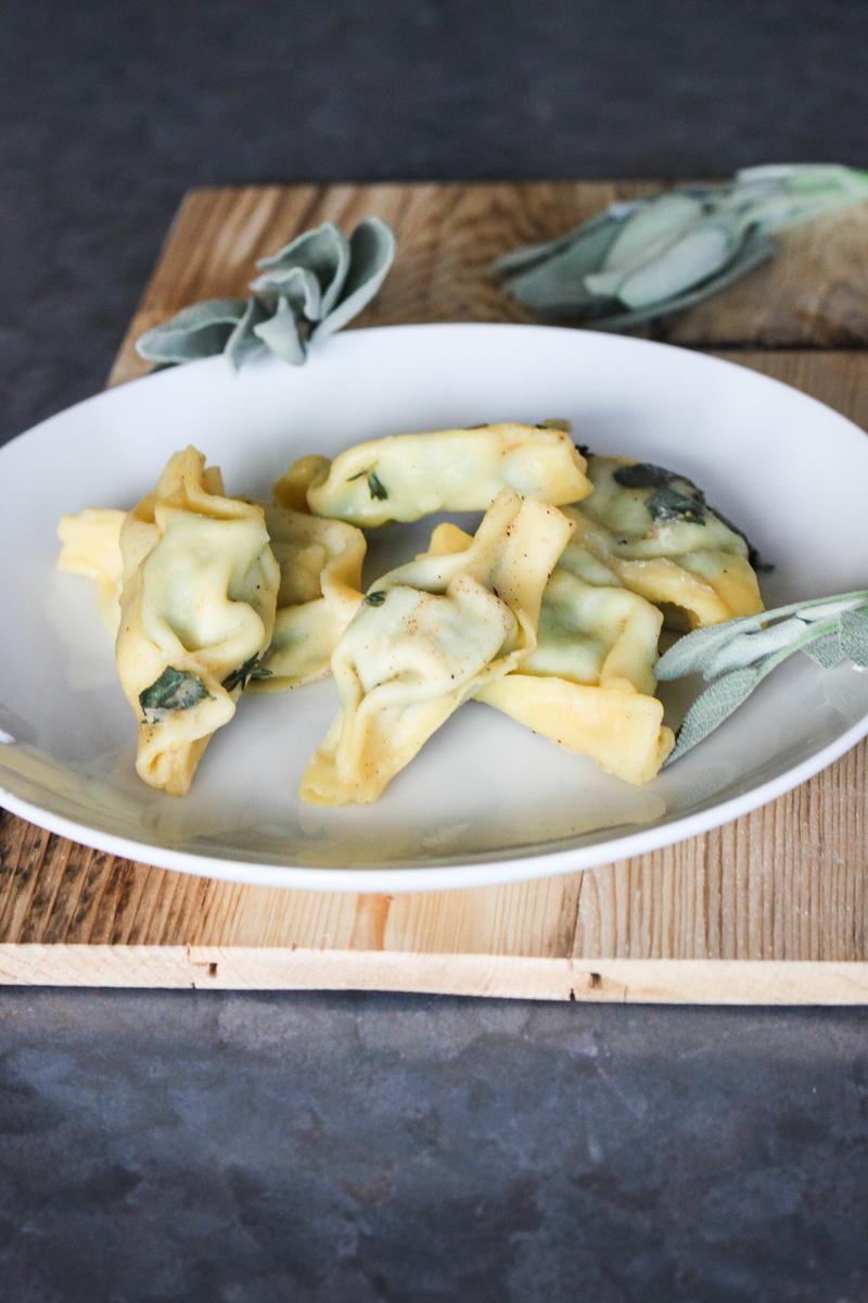 Rezeptbild: Ravioli del Plin con Ricotta e Spinaci