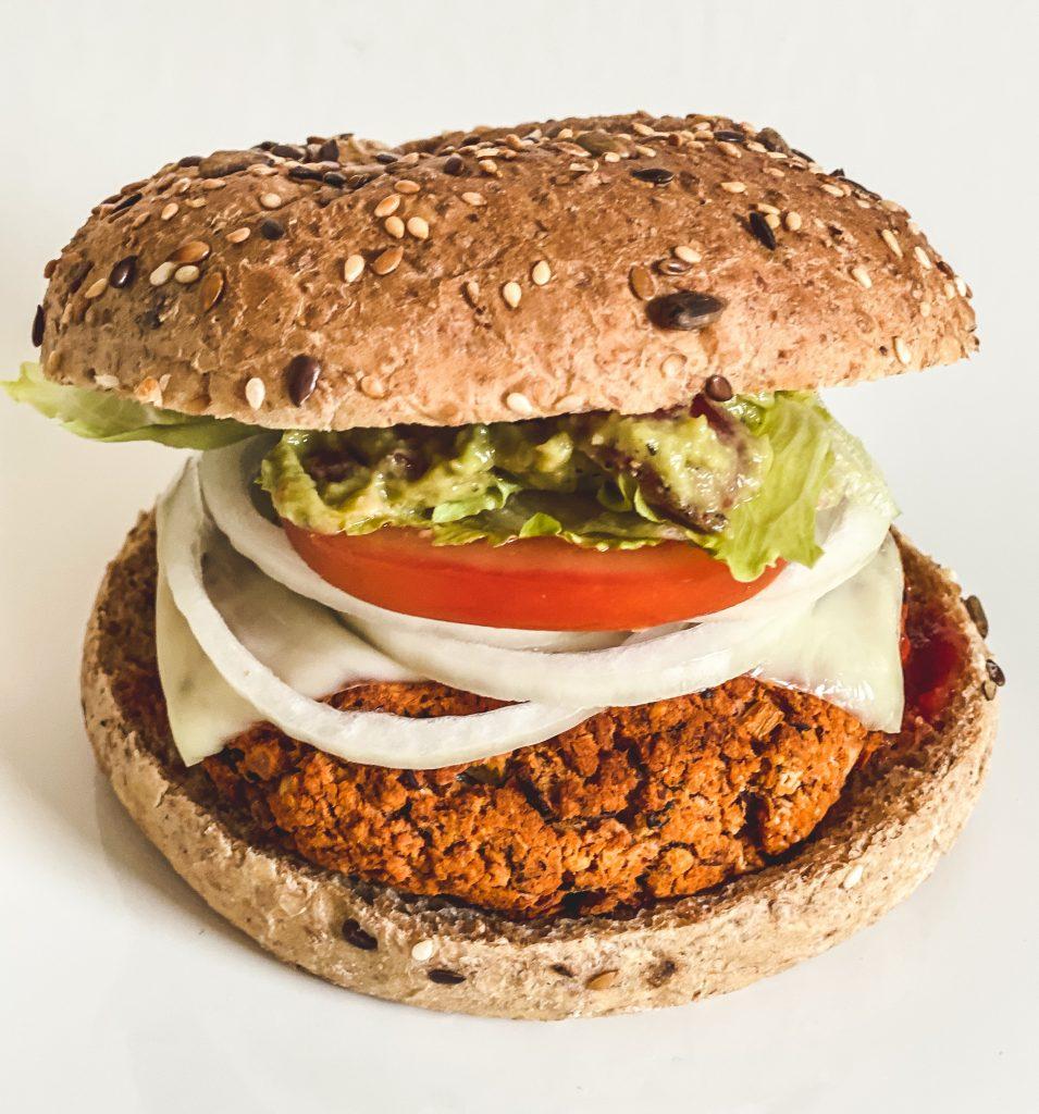 Rezeptbild: Veggie Burger aus Kidneybohnen und Linsen