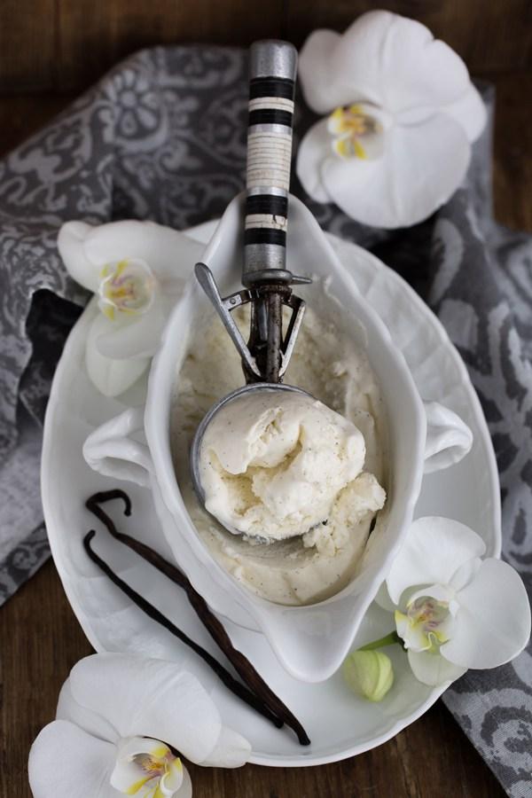 Rezeptbild: Laktosefreies Vanille-Eis