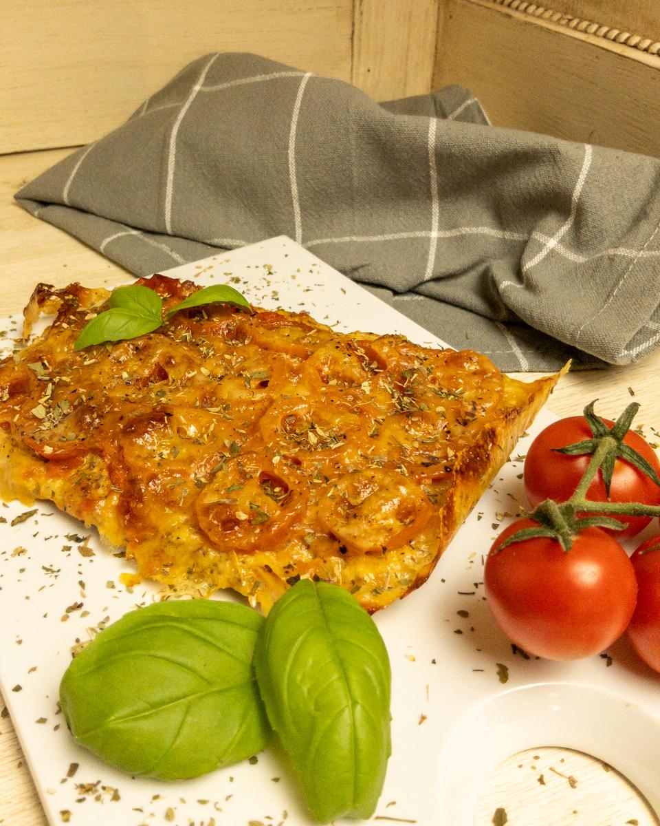 Rezeptbild: Pizza Margherita low carb