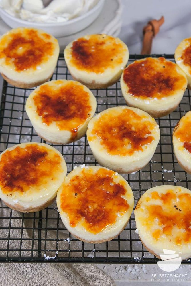 Rezeptbild: Käsekuchen Muffins Crème Brûlée