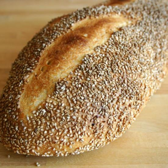 Rezeptbild: Grießbrot mit 100% Vollkornsauerteig