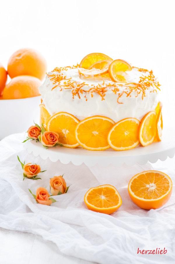 Rezeptbild: Orangentorte