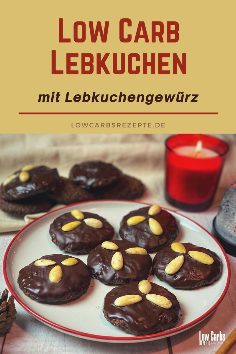 Rezeptbild: Weicher Low Carb Lebkuchen Rezept Einfach mit Lebkuchengewürz