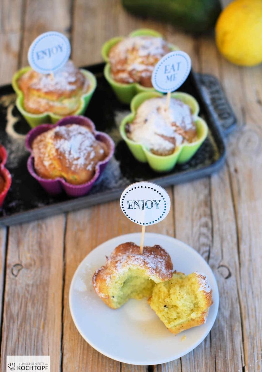 Rezeptbild: Avocado-Zitronen-Muffins