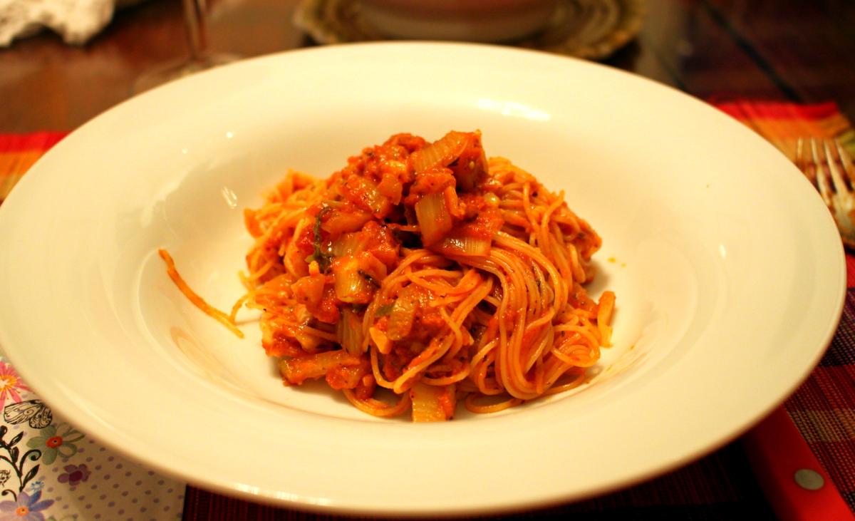 Rezeptbild: Spaghetti con Salsiccia e Finocchio