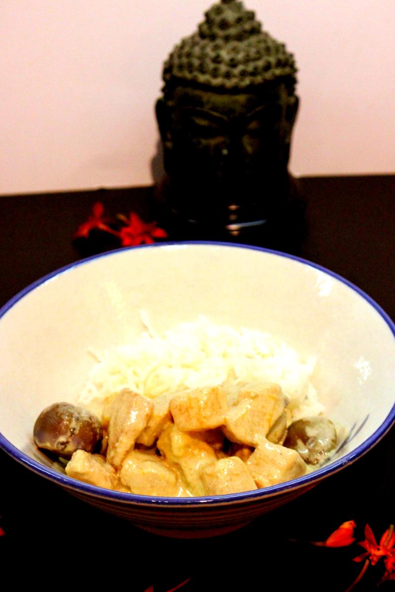 Rezeptbild: Thai Style Green Chicken Curry with Eggplants