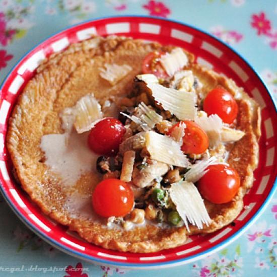 Rezeptbild: süße deftige Pfannkuchen