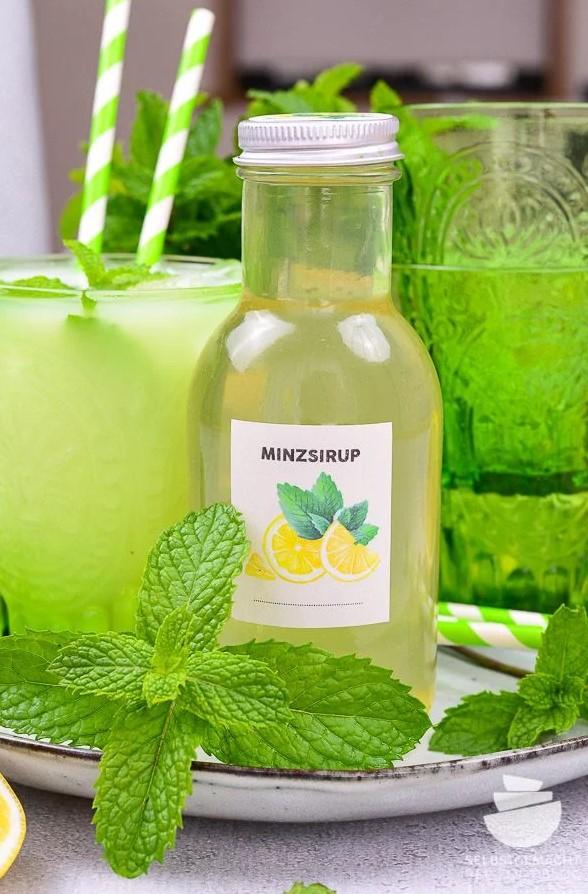 Rezeptbild: Minzsirup