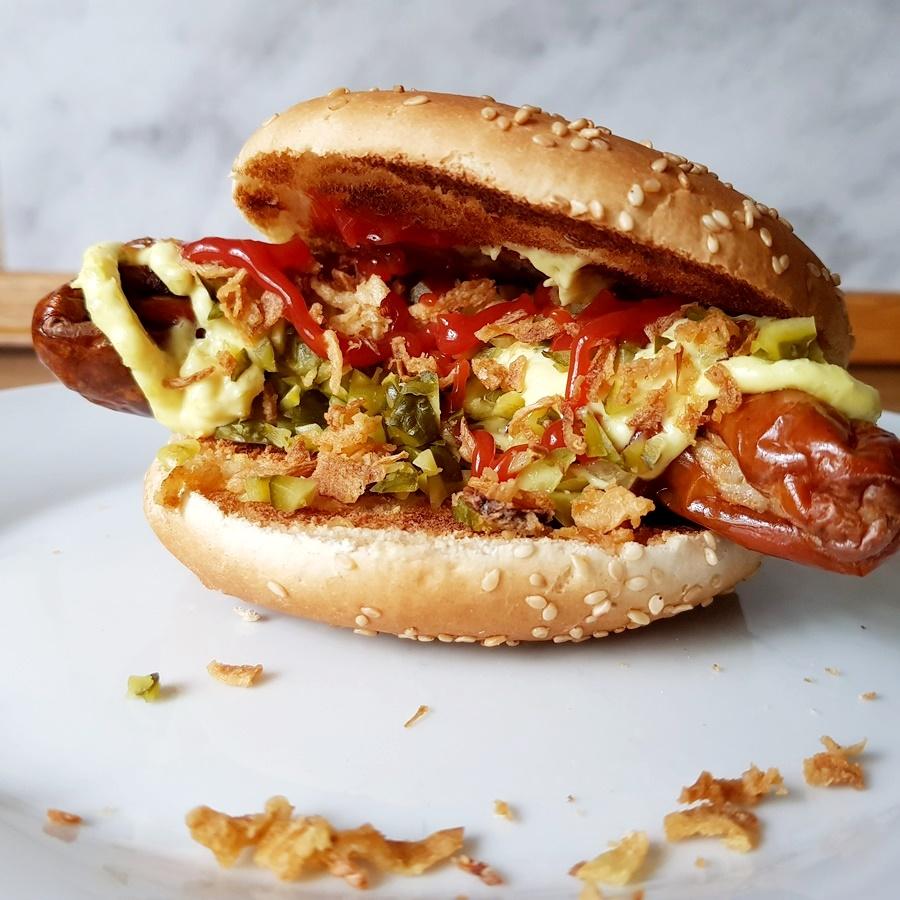 Rezeptbild: Bratwurst-Hot-Dog
