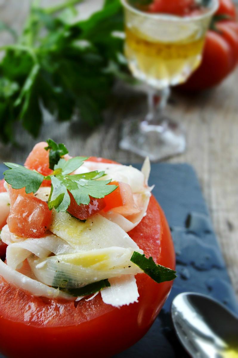 Rezeptbild: Spargel-Tomaten-Salat mit würzigem Feta