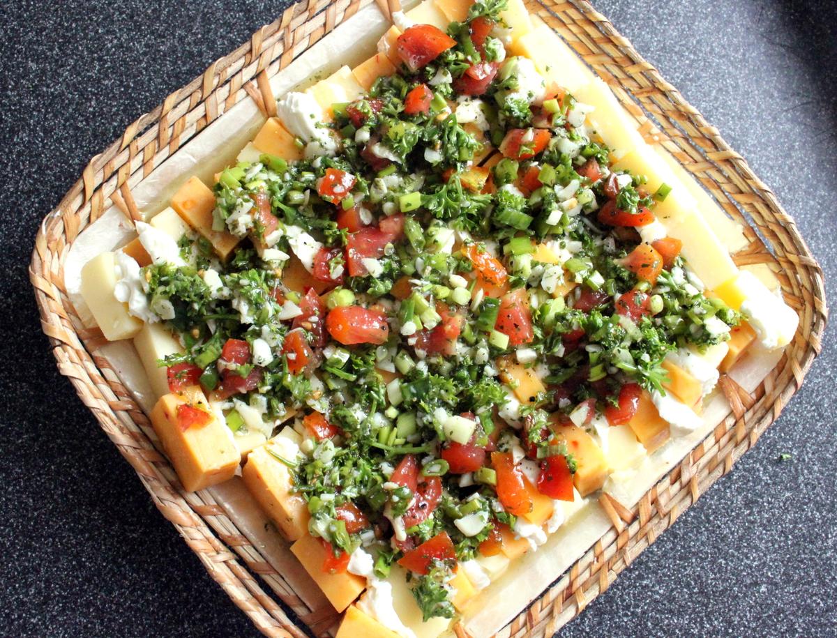 Rezeptbild: Kräuter - Käse Salat