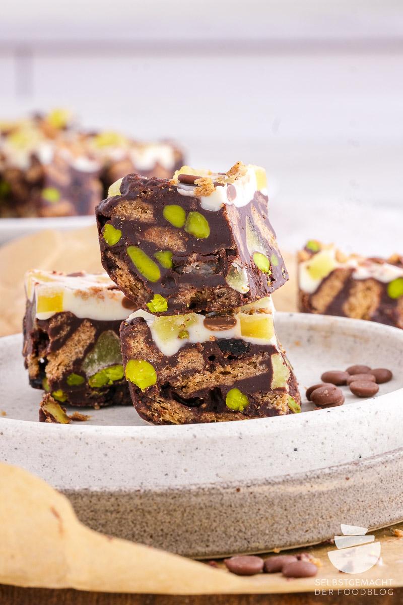 Rezeptbild: Rocky Road – ganz einfaches Rezept