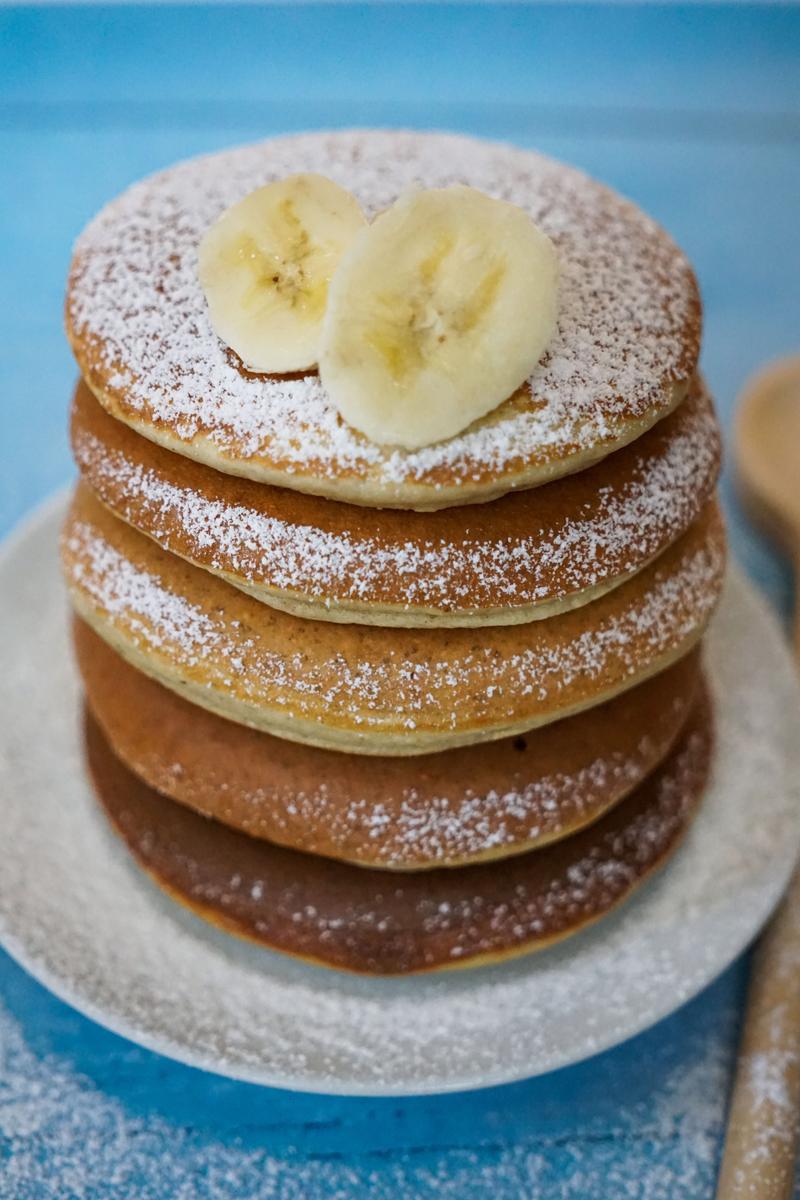 Rezeptbild: gesunde Pancakes aus gemahlenen Haferflocken