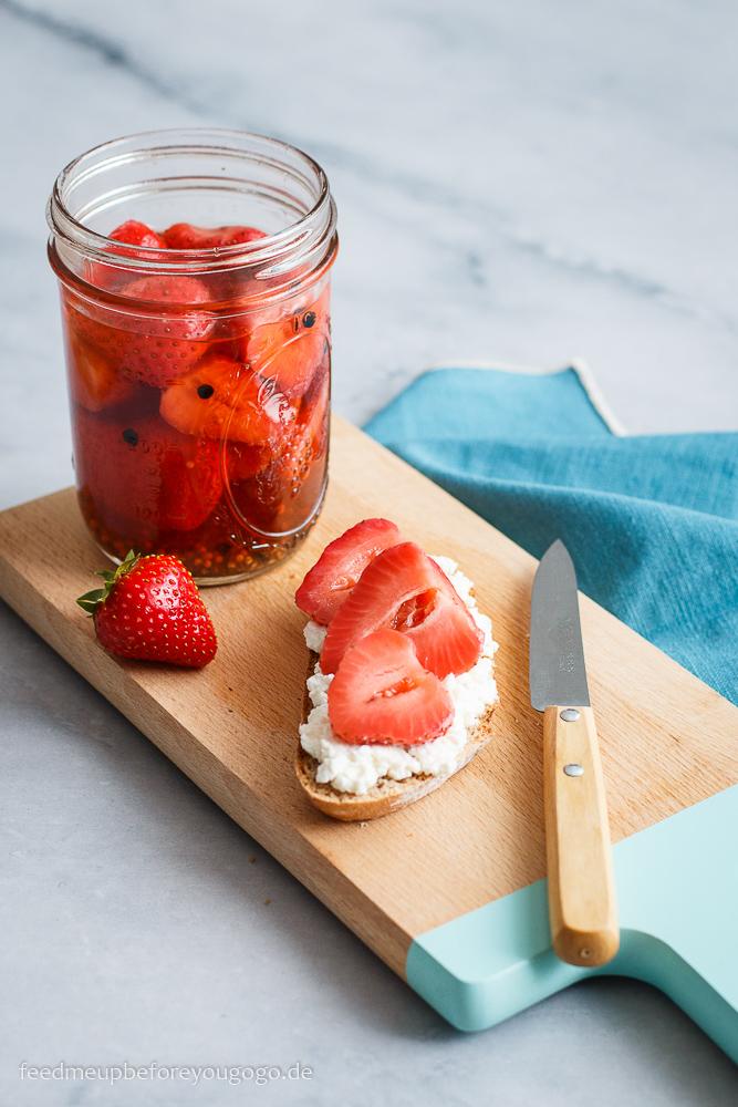 Rezeptbild: Strawberry Pickles – eingelegte Erdbeeren