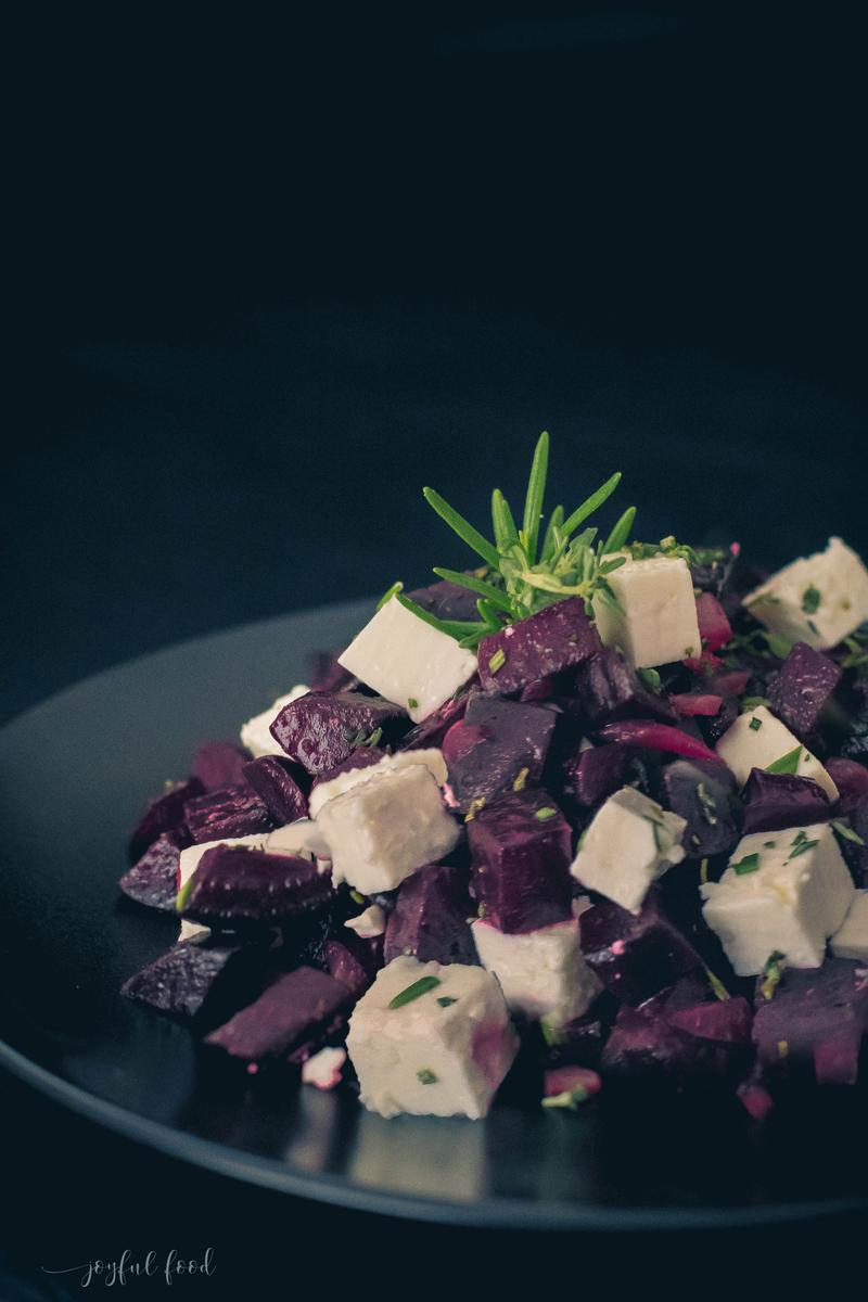 Rezeptbild: Lauwarmer Rote Bete Salat mit Feta Salat
