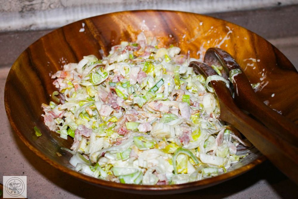 Rezeptbild: Lauch-Chicorée Salat mit Speck