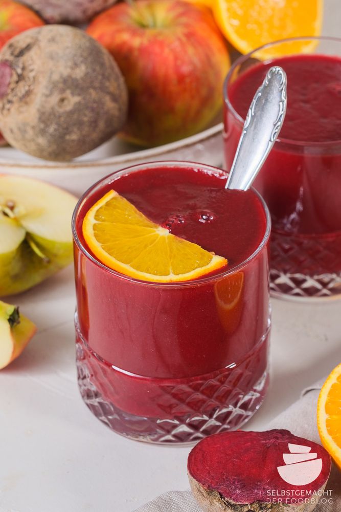 Rezeptbild: Rote Bete Smoothie einfach und schnell