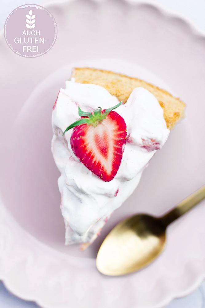 Rezeptbild: Irish-Cream-Cake mit Erdbeer-Quark