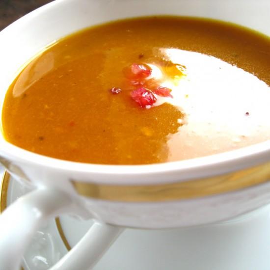 Rezeptbild: Kürbissuppe mit Mastix