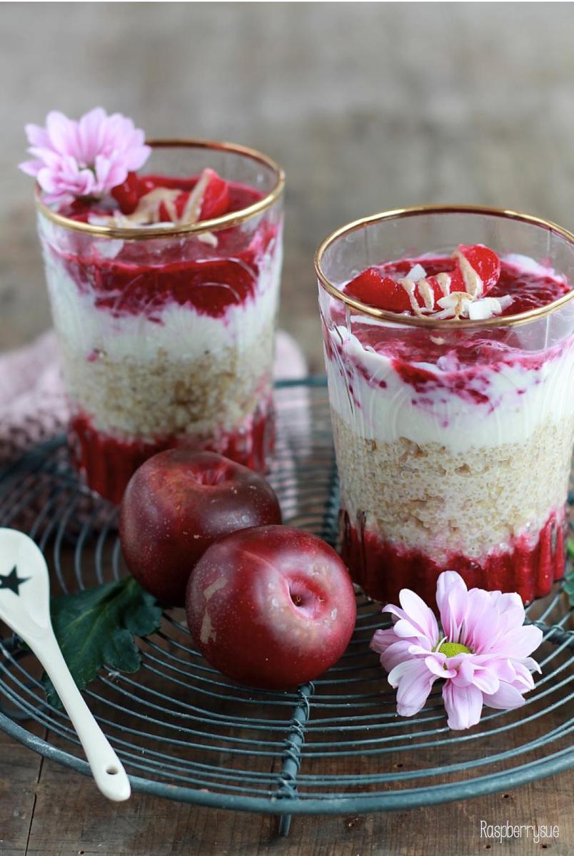 Rezeptbild: Pfaumen-Quinoa-Parfait: Ein Schichtdessert zum Löffeln