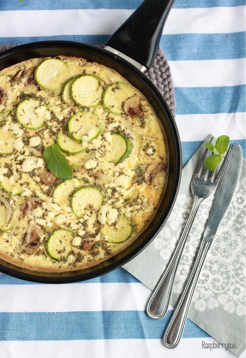 Rezeptbild: Zucchini-Frittata mit Ziegenkäse