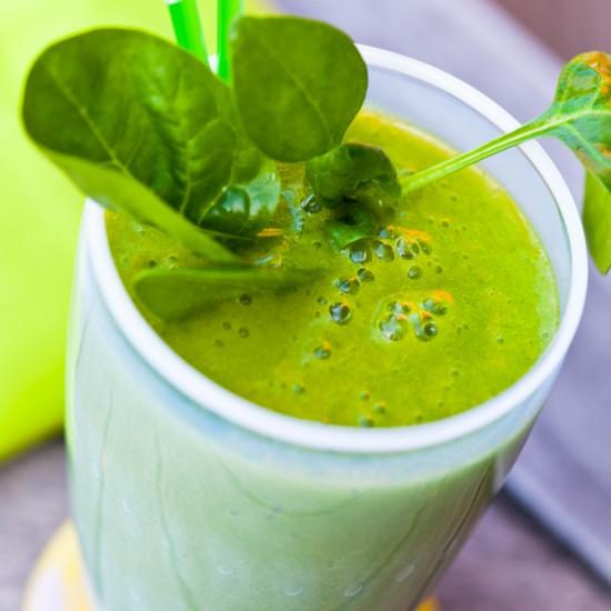 Rezeptbild: “Green Smoothie” mit Spinat und Mango