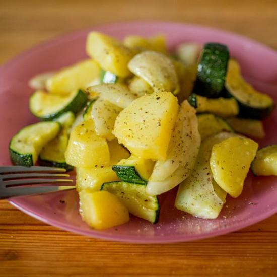 Rezeptbild: Kartoffel-Zucchini-Fenchel Pfanne