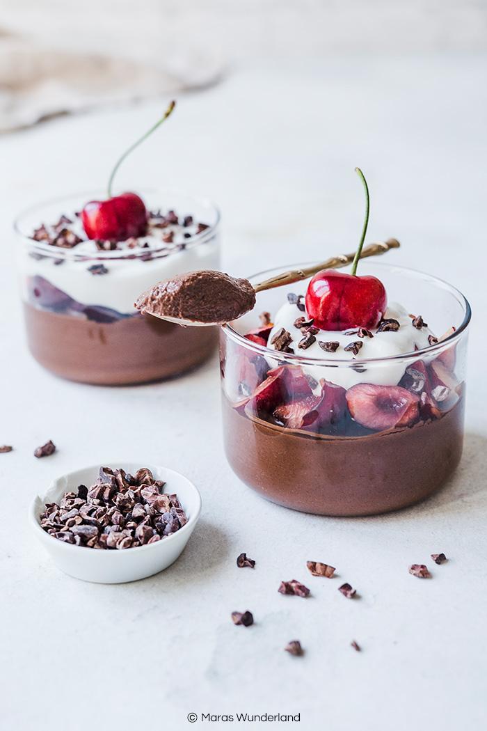 Rezeptbild: Veganes Schwarzwälder Kirsch Mousse