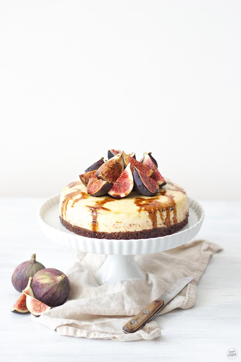 Rezeptbild: Cheesecake mit Feigen und Balsamico