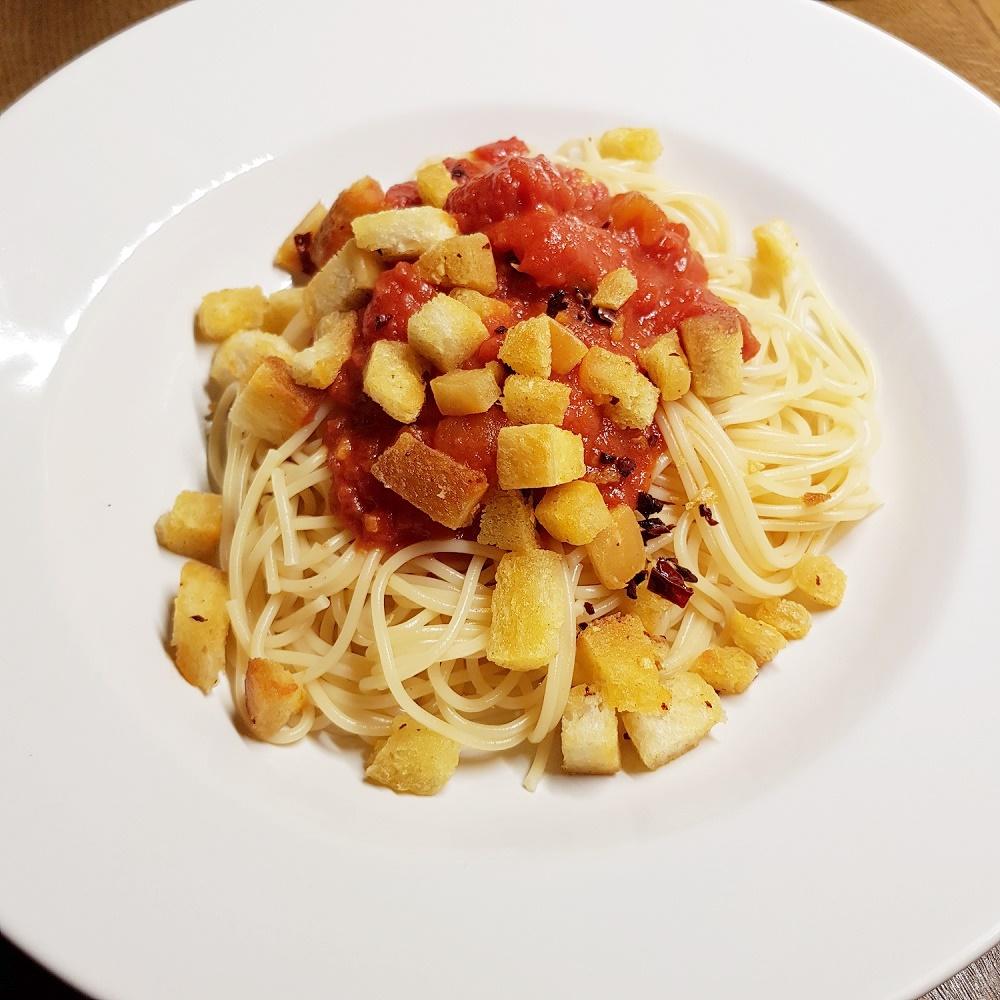 Rezeptbild: Spaghetti con Peperoni Cruschi