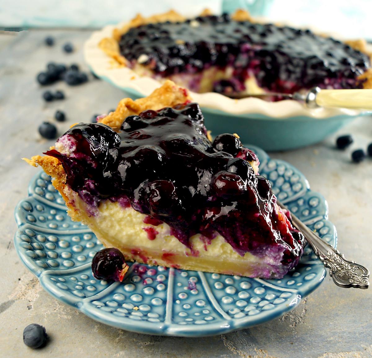 Rezeptbild: Blueberry Cheesecake Pie