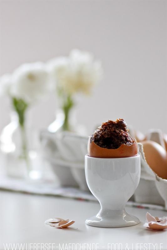 Rezeptbild: Schoko-Kuchen im Ei zu Ostern
