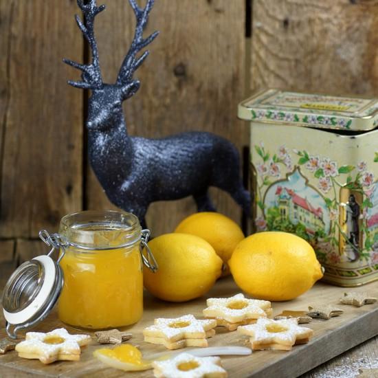 Rezeptbild: Spitzbuben mit Lemoncurd