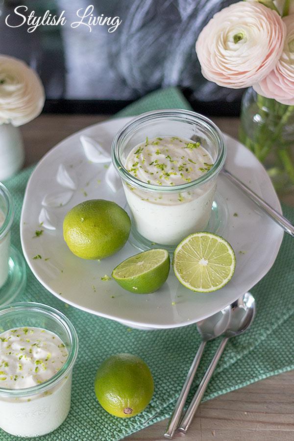 Rezeptbild: Joghurt-Limetten-Mousse mit Vanille