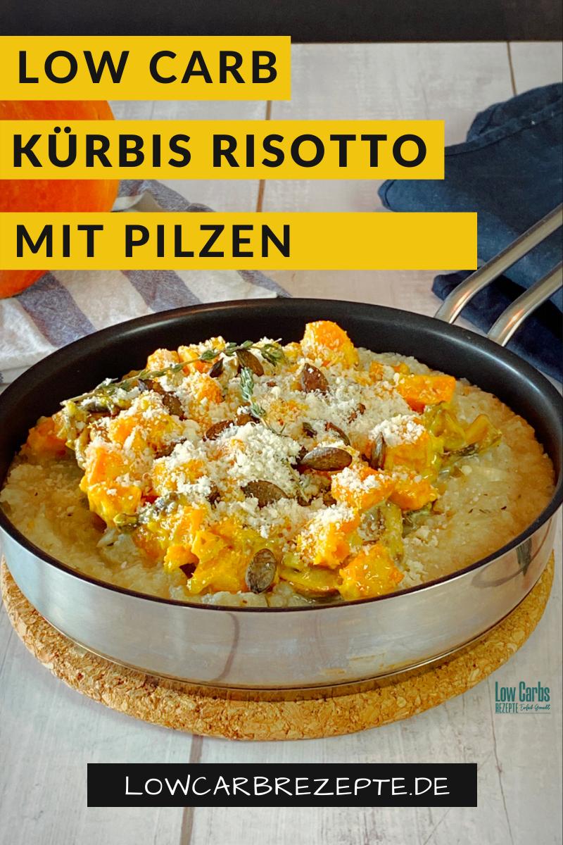 Rezeptbild: Low Carb Kürbis Risotto mit Pilzen