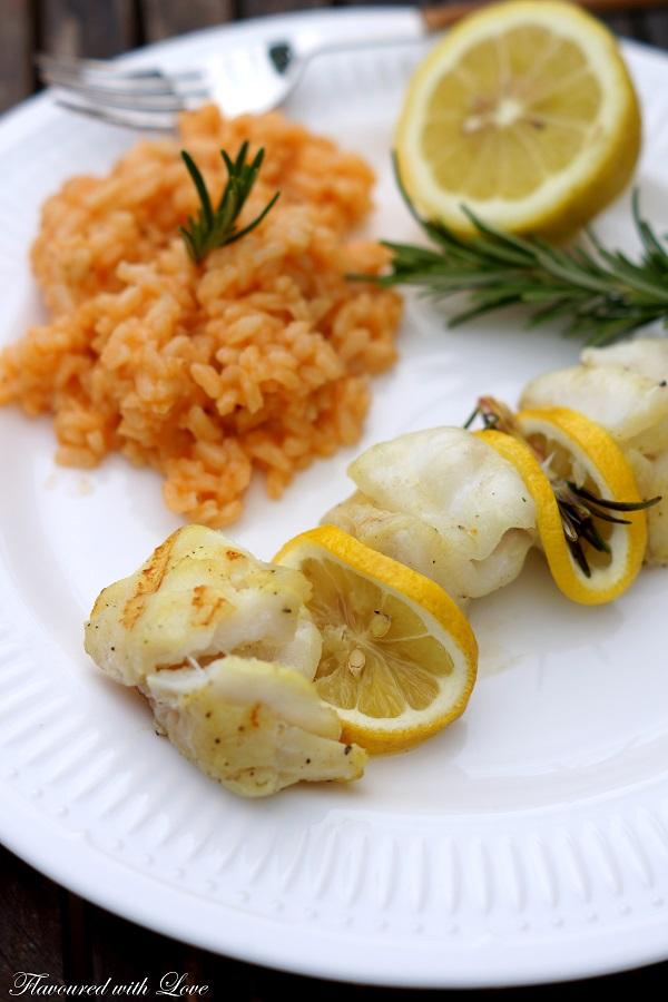 Rezeptbild: Zitronen-Fisch-Spieße