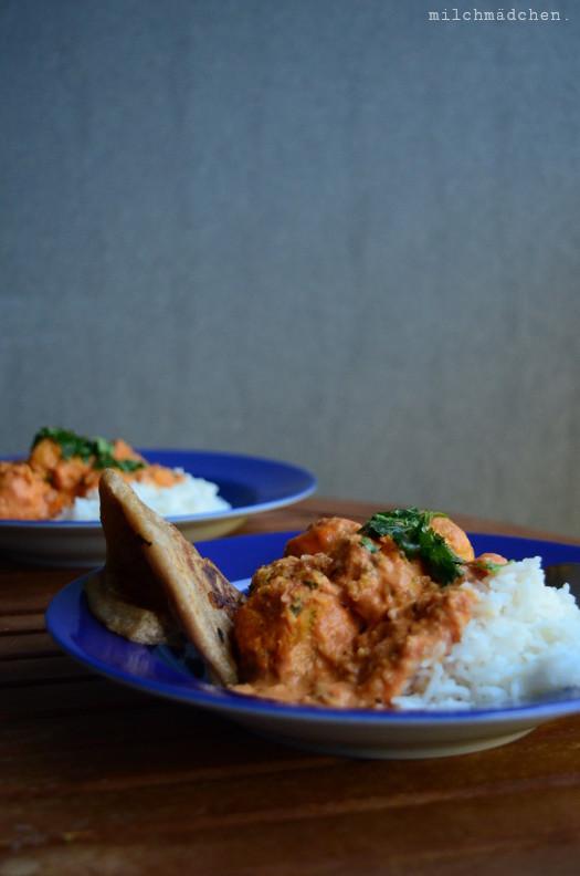 Rezeptbild: Falafel-Curry mit Naan