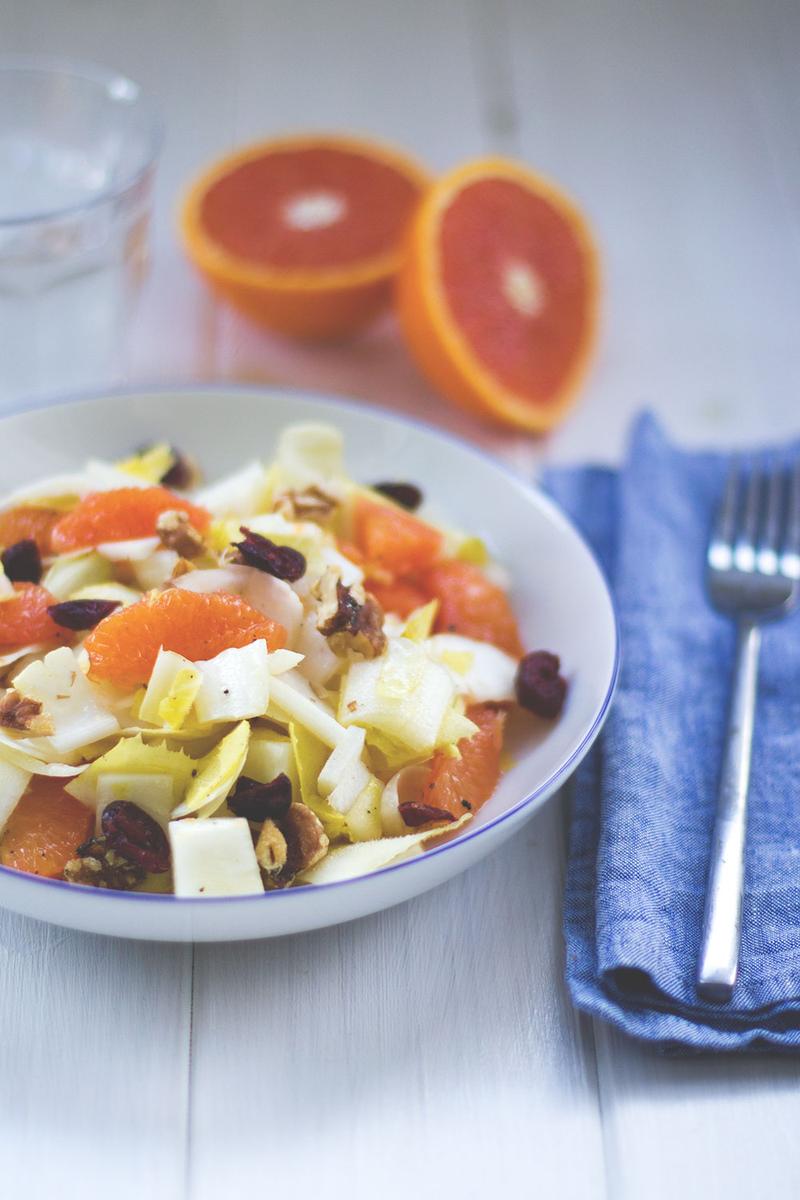 Rezeptbild: Chicorée-Orangen-Salat