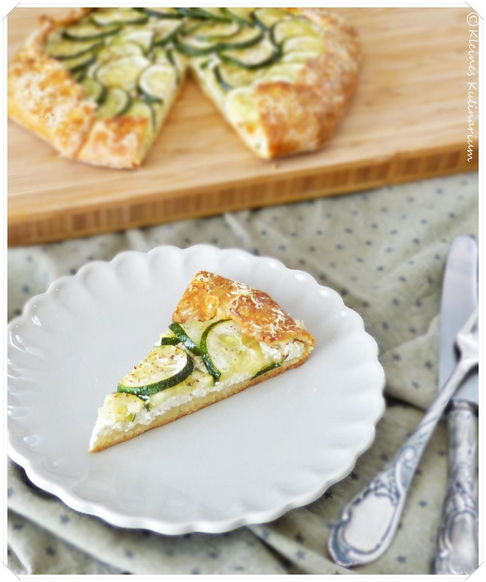 Rezeptbild: Zucchini Galette mit Ricotta Füllung