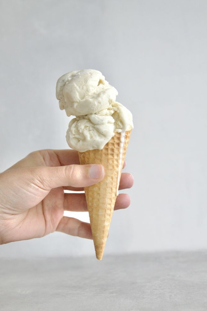 Rezeptbild: Vanille Fior di latte Ice-cream