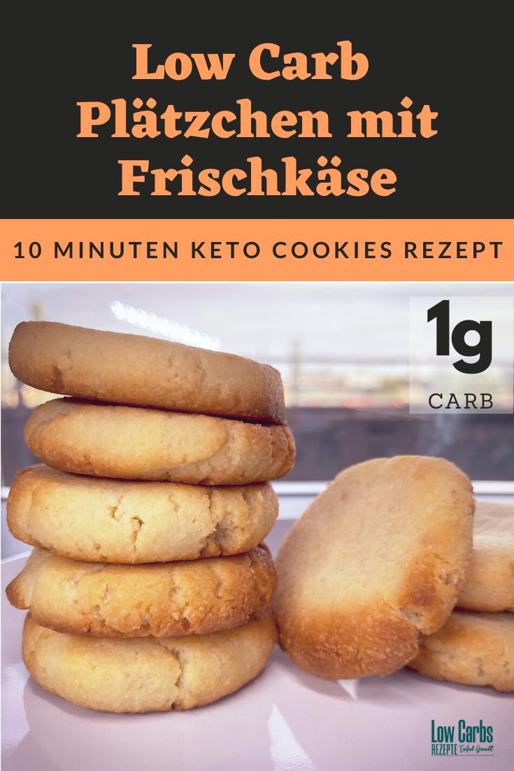 Rezeptbild: 10 Minuten Keto Low Carb Plätzchen mit Frischkäse